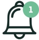 Promotions bell icon
