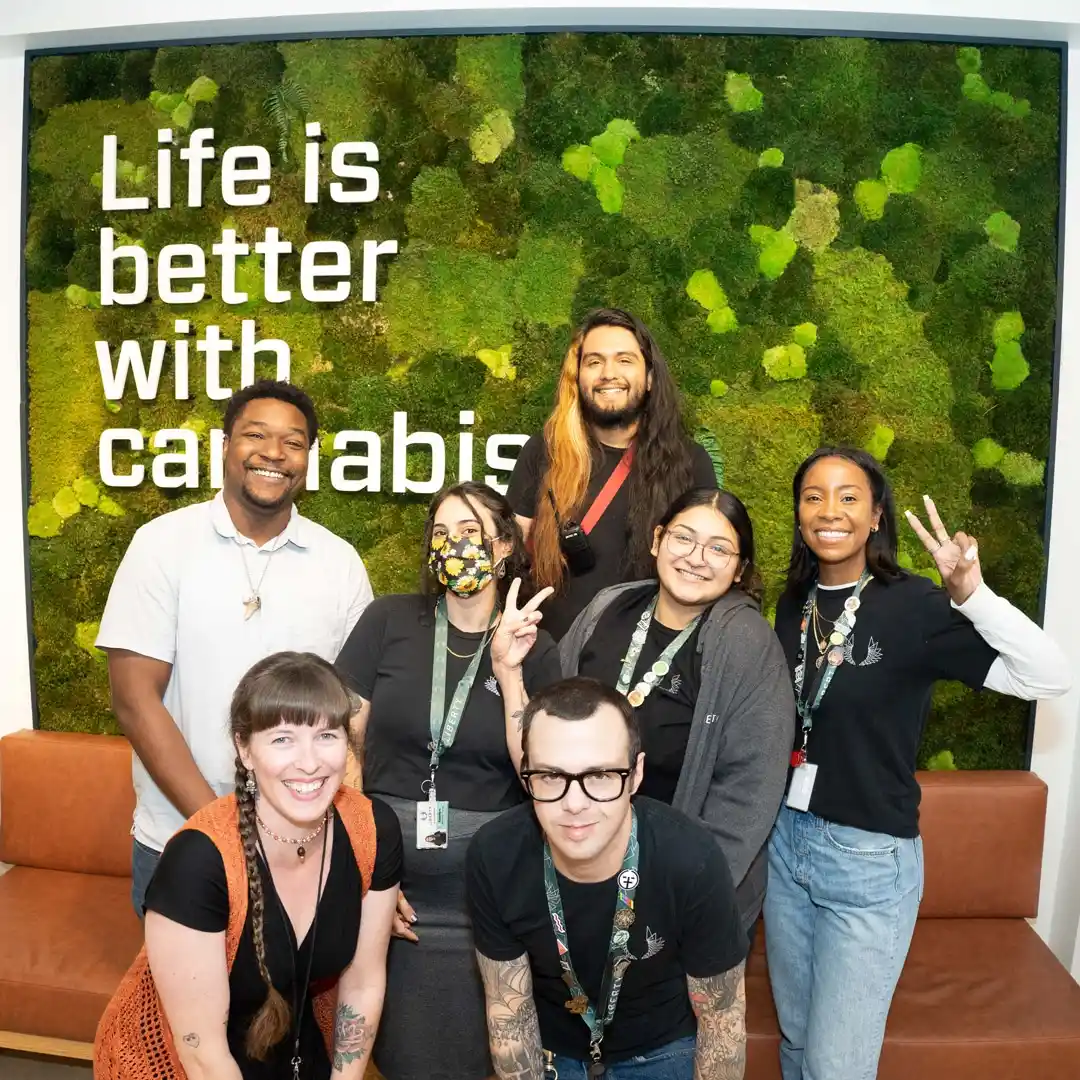 Beach_center_crew Staff group at Liberty Cannabis Beach Center dispensary