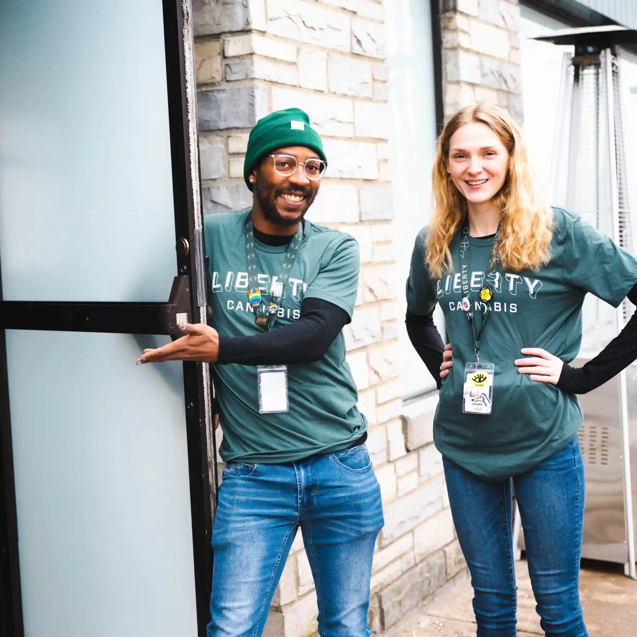 DSC_8941 Liberty Cannabis team happily welcoming customers
