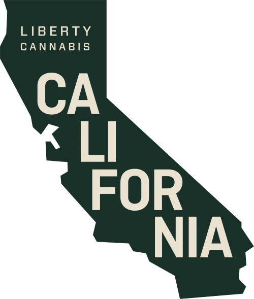 Liberty Cannabis California state map graphic