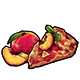 Peach Cobbler, Whole Peach and Peach Slice