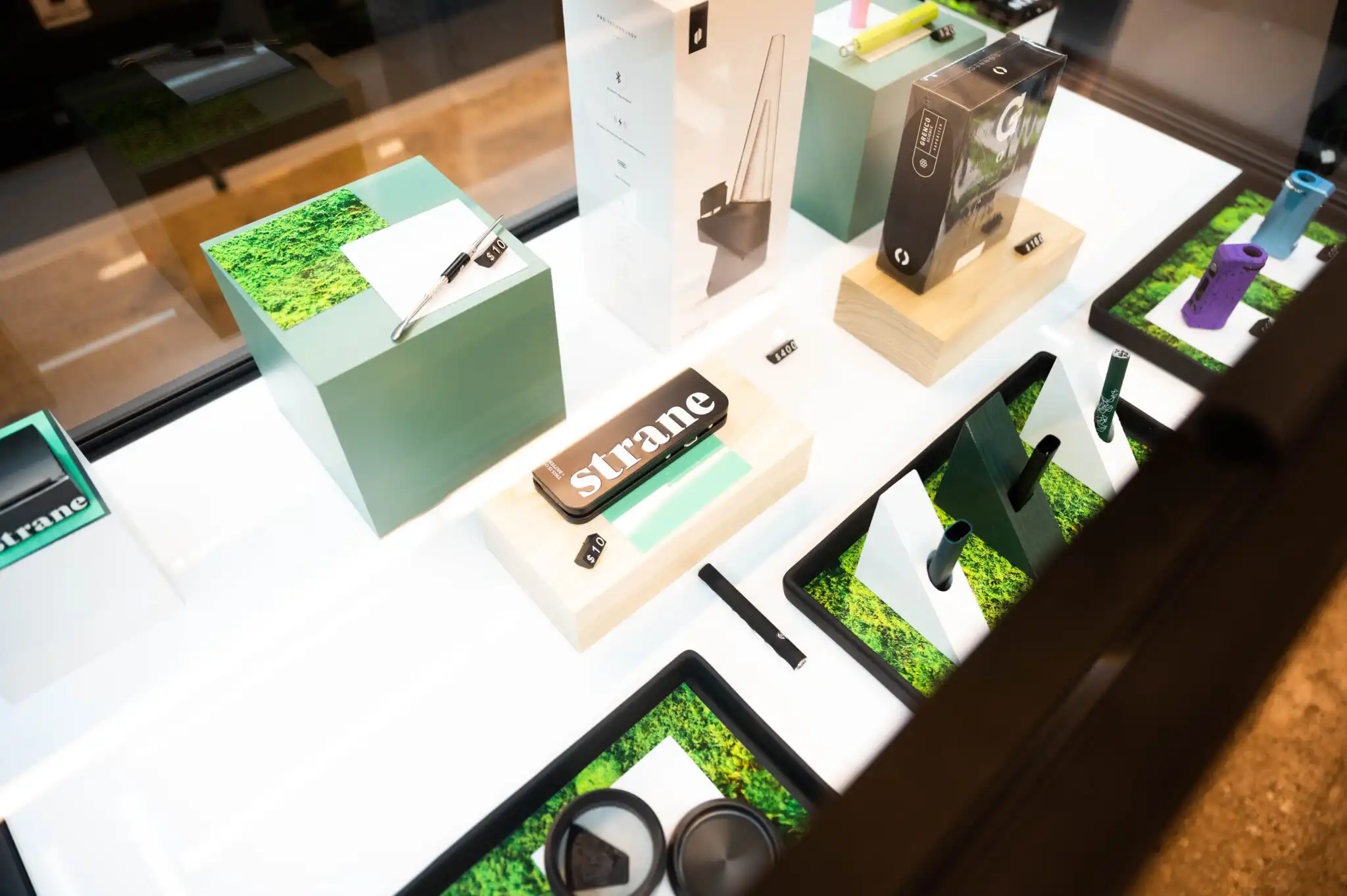 DSC_2922 Strane brand product display case in Liberty's Pittsburgh Dispensary