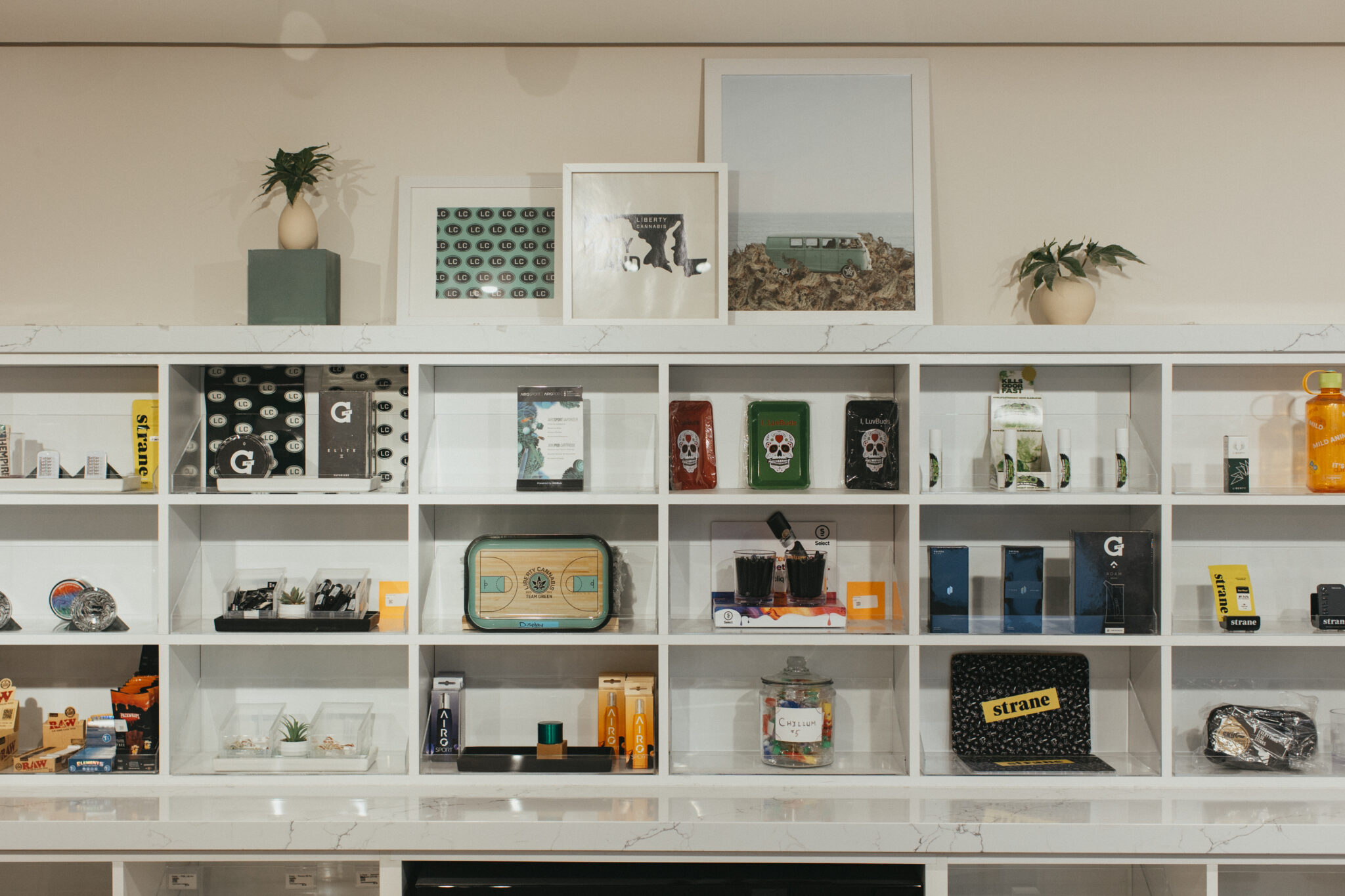 Liberty Oxon Hill Dispensary Interior Product Display Shelves