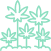 Cannabis plants icon