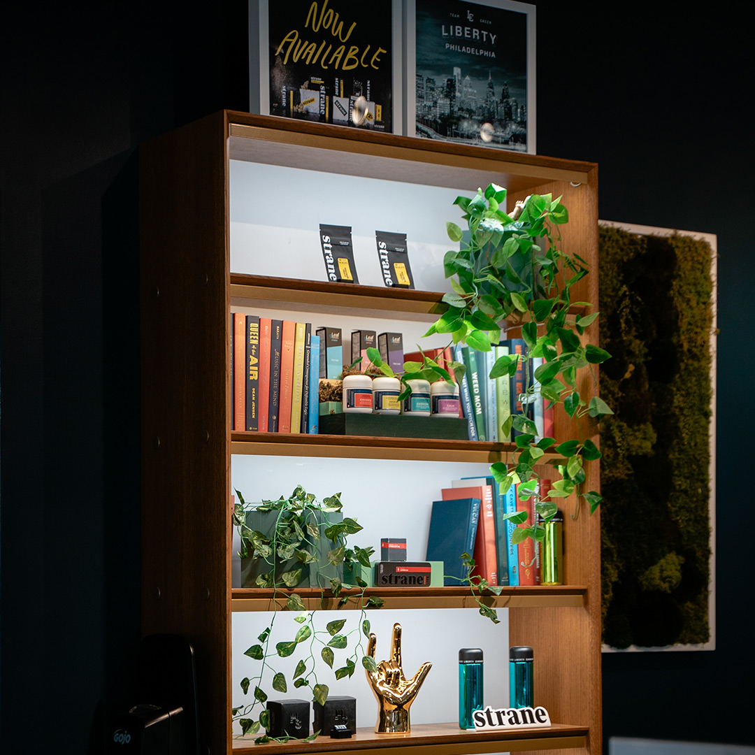 get-the-best Liberty brand merchandise on display shelves