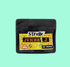 Juicee J cannabis flower packaging