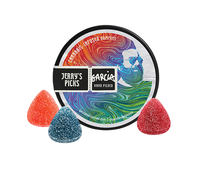 Garcia Hand Picked Jerry's Picks Gummies and Packaging