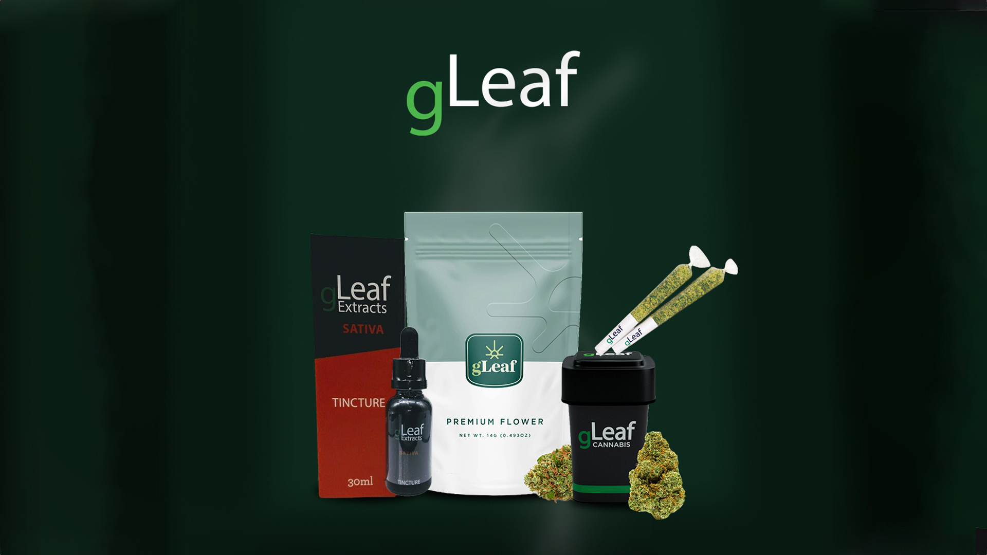 gLeaf cannabis flower and vape products