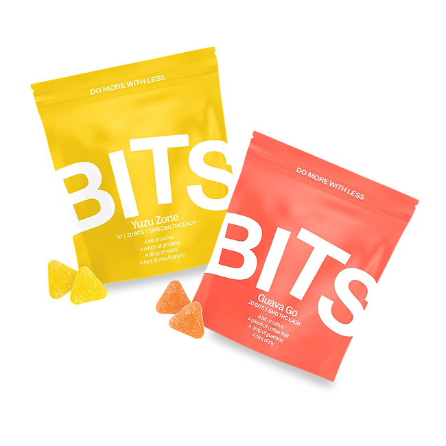 Guava Go and Yuzu Zone Bits Cannabis Edibles
