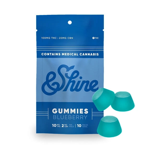 Pack of &Shine Blueberry Gummies