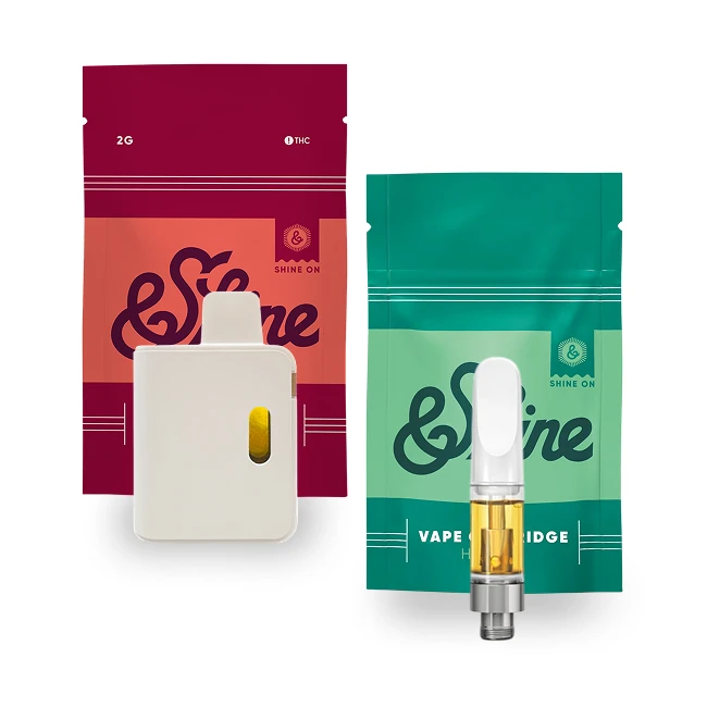 &Shine Cannabis Vape, Cartridges and Disposables